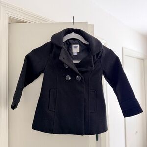 Old Navy Children's Black Double-Breasted Peacoat - 4T